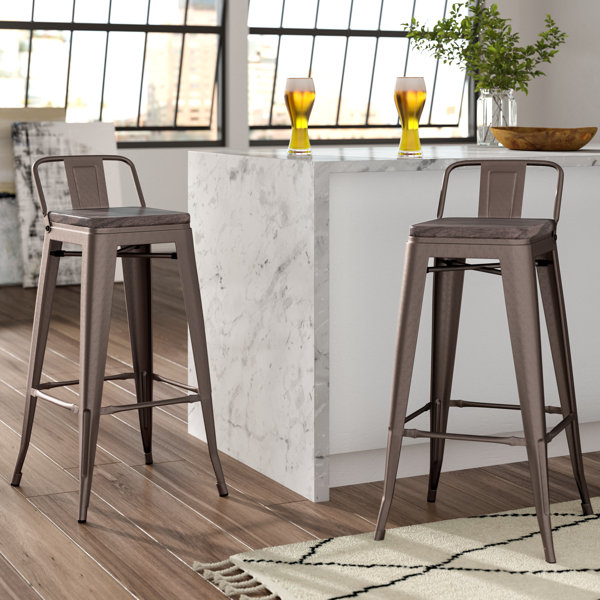 Borough Wharf Claremont 76cm Bar Stool & Reviews Wayfair.co.uk